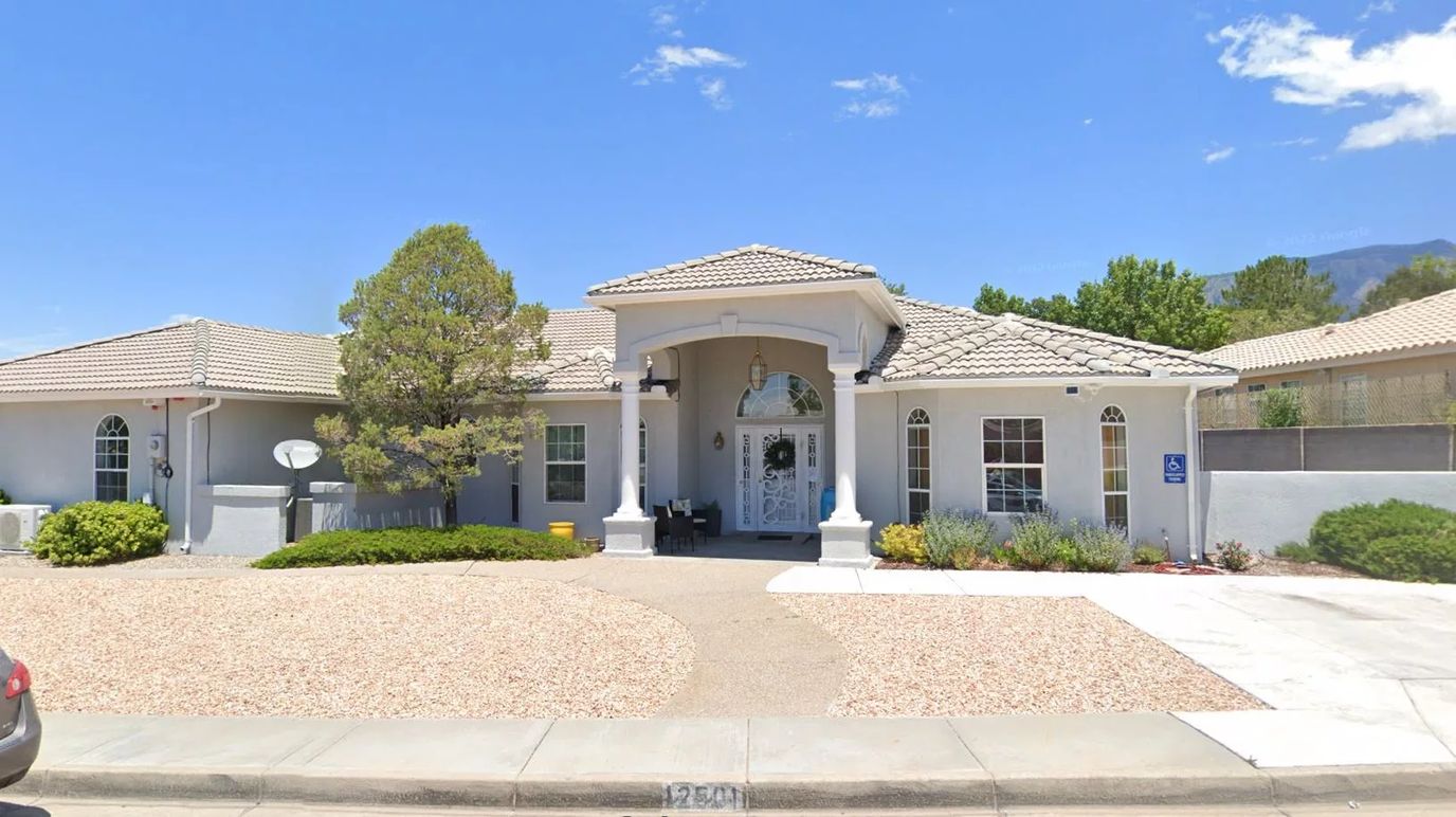 Exterior view of a senior living facility building