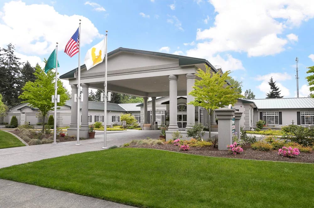 Exterior view of the Garden Terrace Healthcare Center