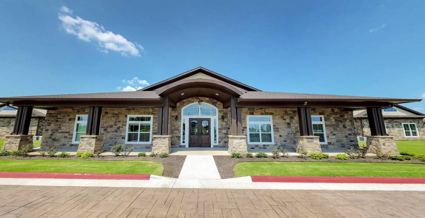 Exterior view of Grand Brook Memory Care facility