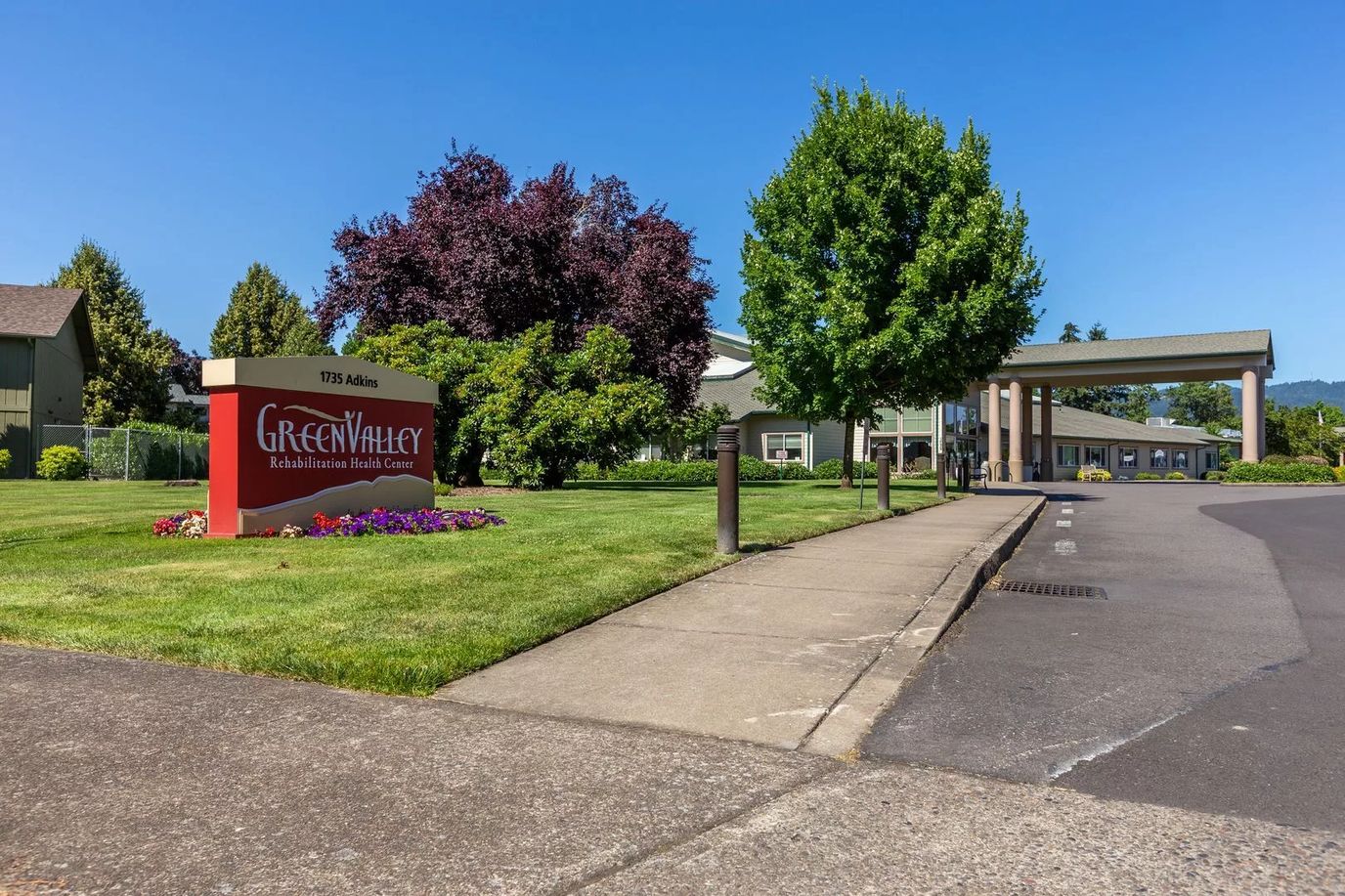 Exterior view of Green Valley Rehabilitation Health Center