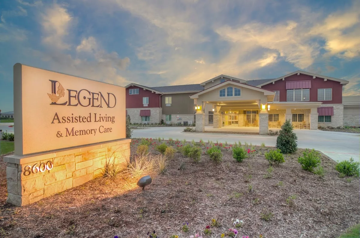 Exterior view of Legend Assisted Living and Memory Care building