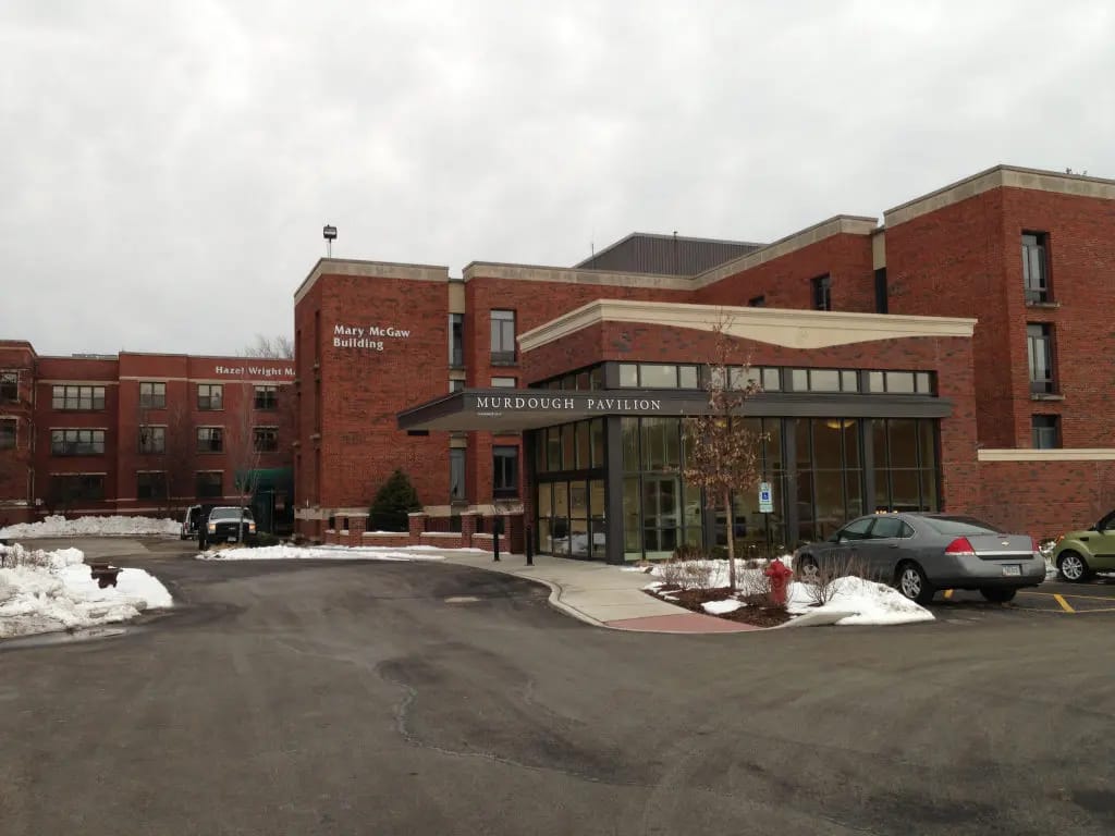 Exterior view of McGaw Care Center and Frank Foster Pavilion
