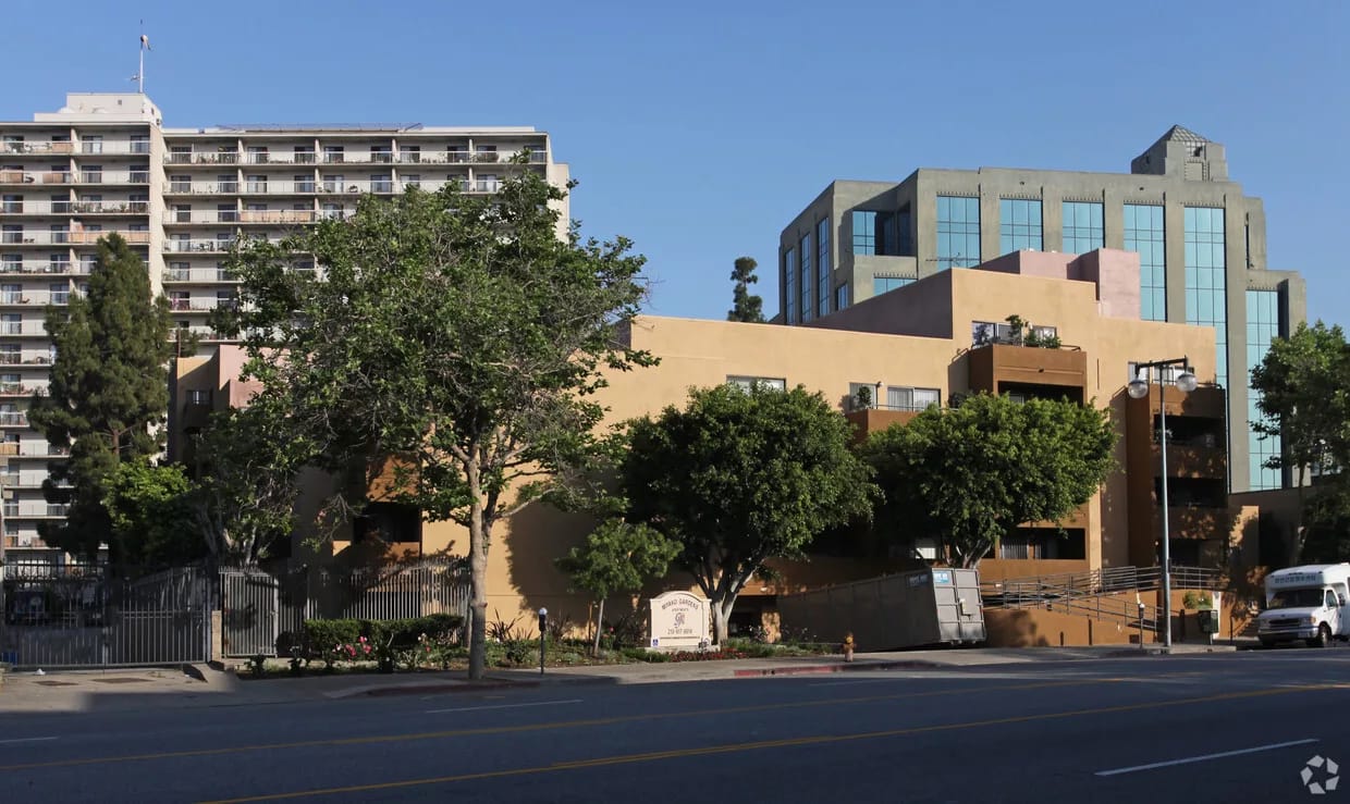 Exterior view of Miyako Gardens Apartments