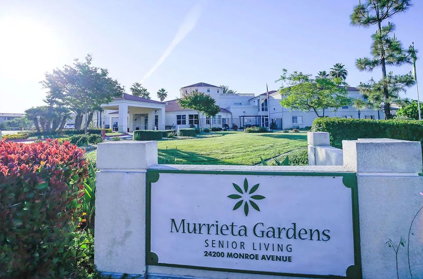 Exterior view of Murrieta Gardens with landscaping
