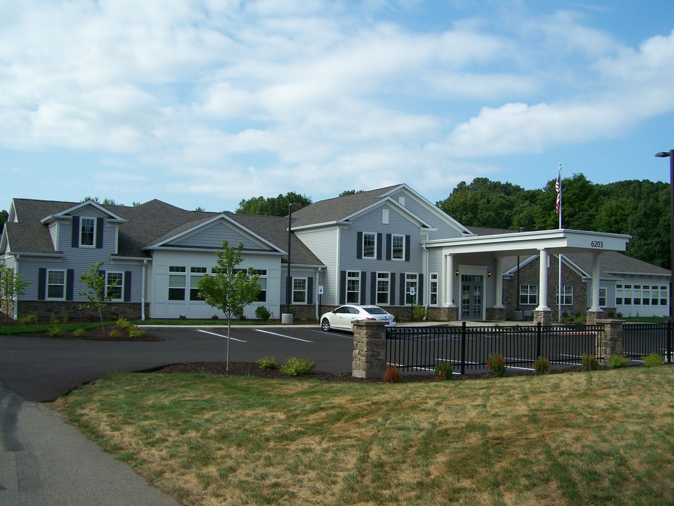 Exterior view of North Woods Village of Kalamazoo