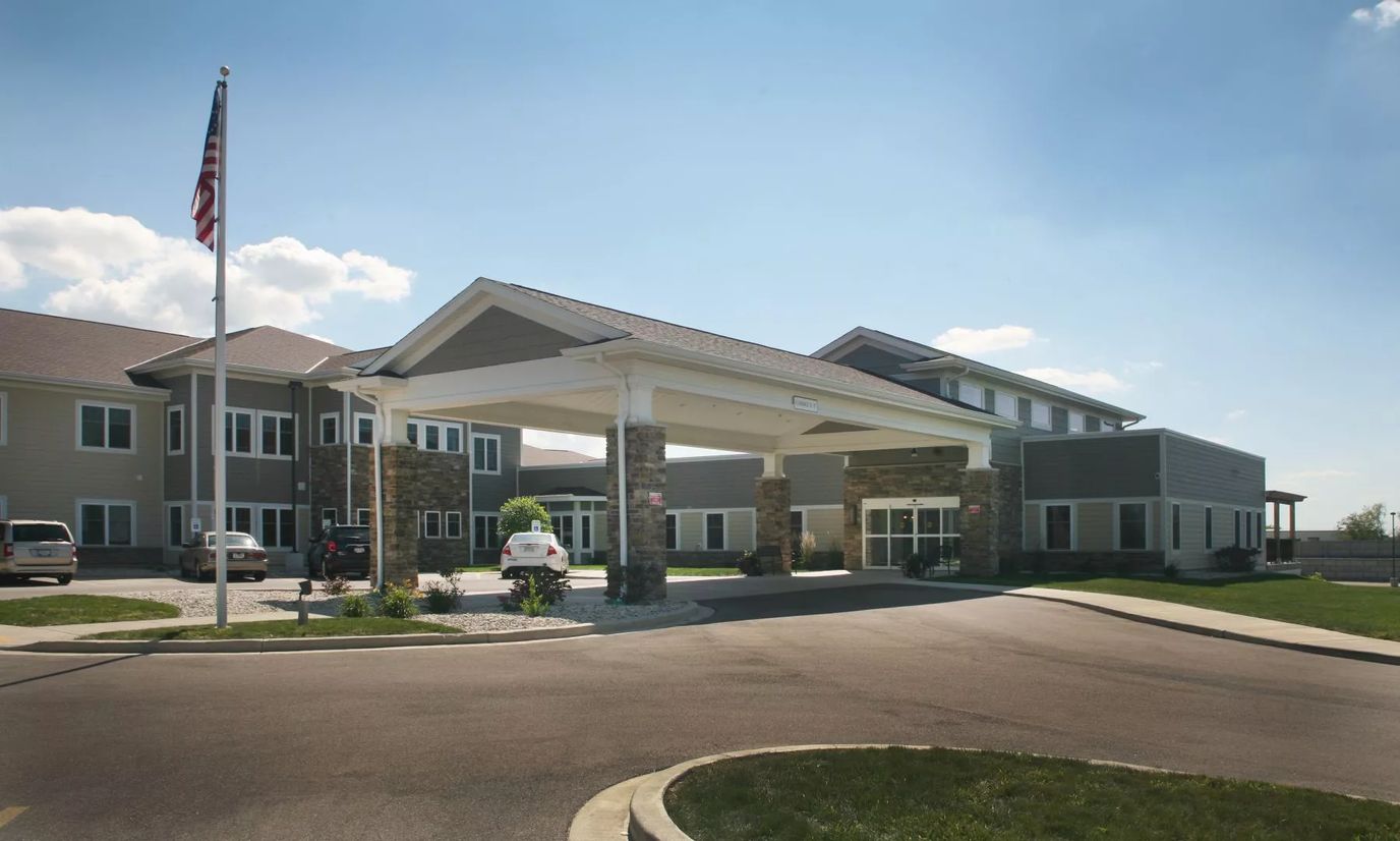 Exterior view of Oak Park Place Burlington with entrance