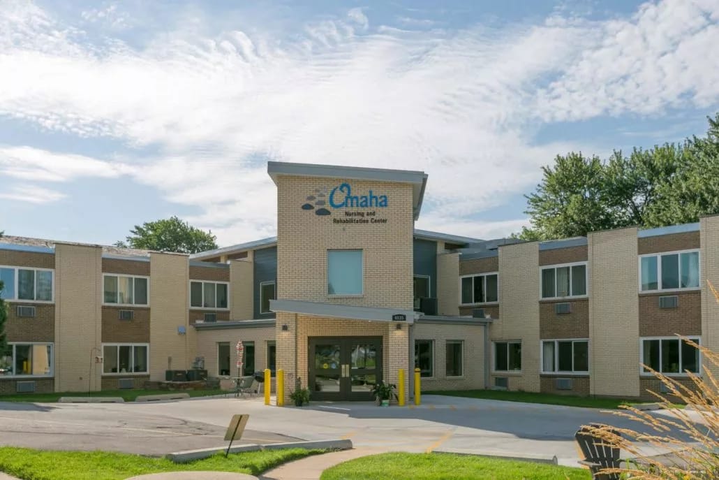 Exterior view of Omaha Nursing and Rehabilitation facility