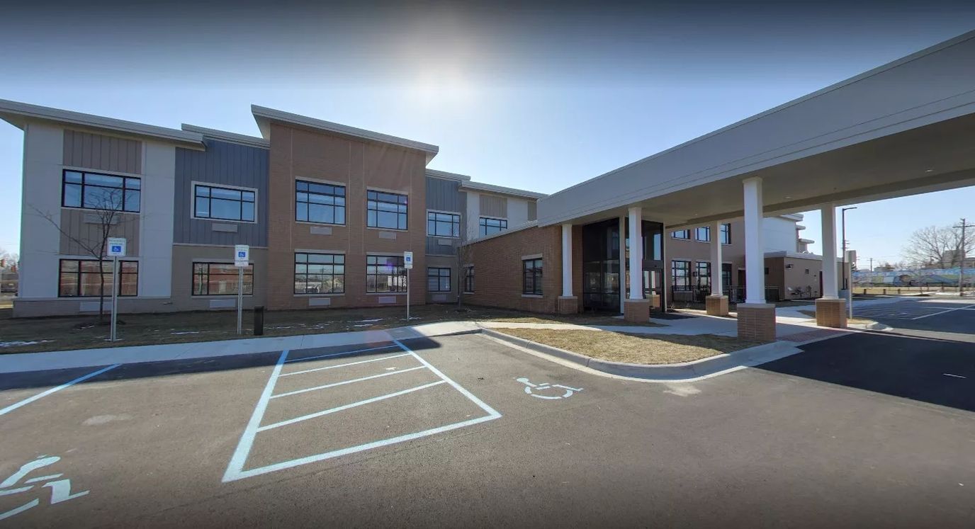 Exterior view of the Qualicare Nursing Home building