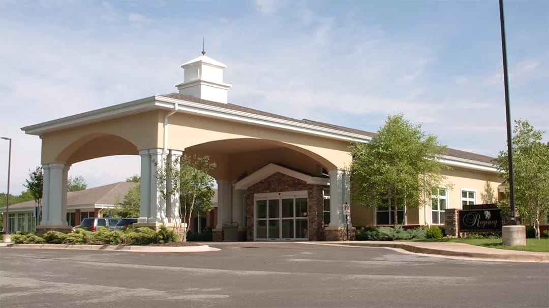 Front entrance of Regency Healthcare and Rehabilitation Center