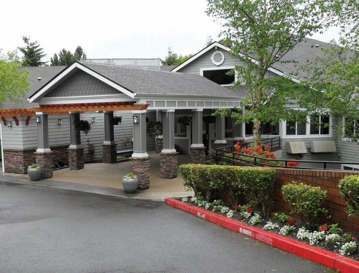 Exterior view of the Regency Park facility entrance
