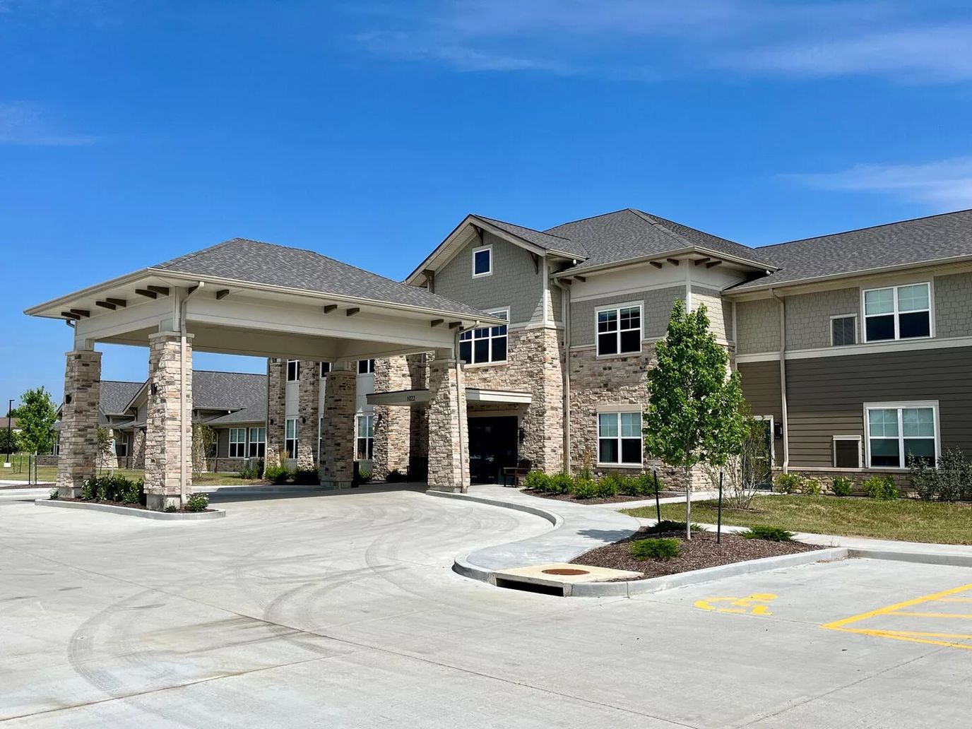 Exterior view of the Revela at O'Fallon entrance
