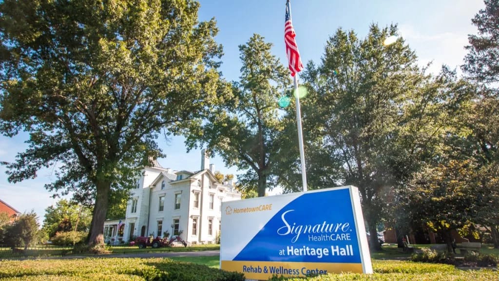 Exterior view of Signature HealthCARE at Heritage Hall
