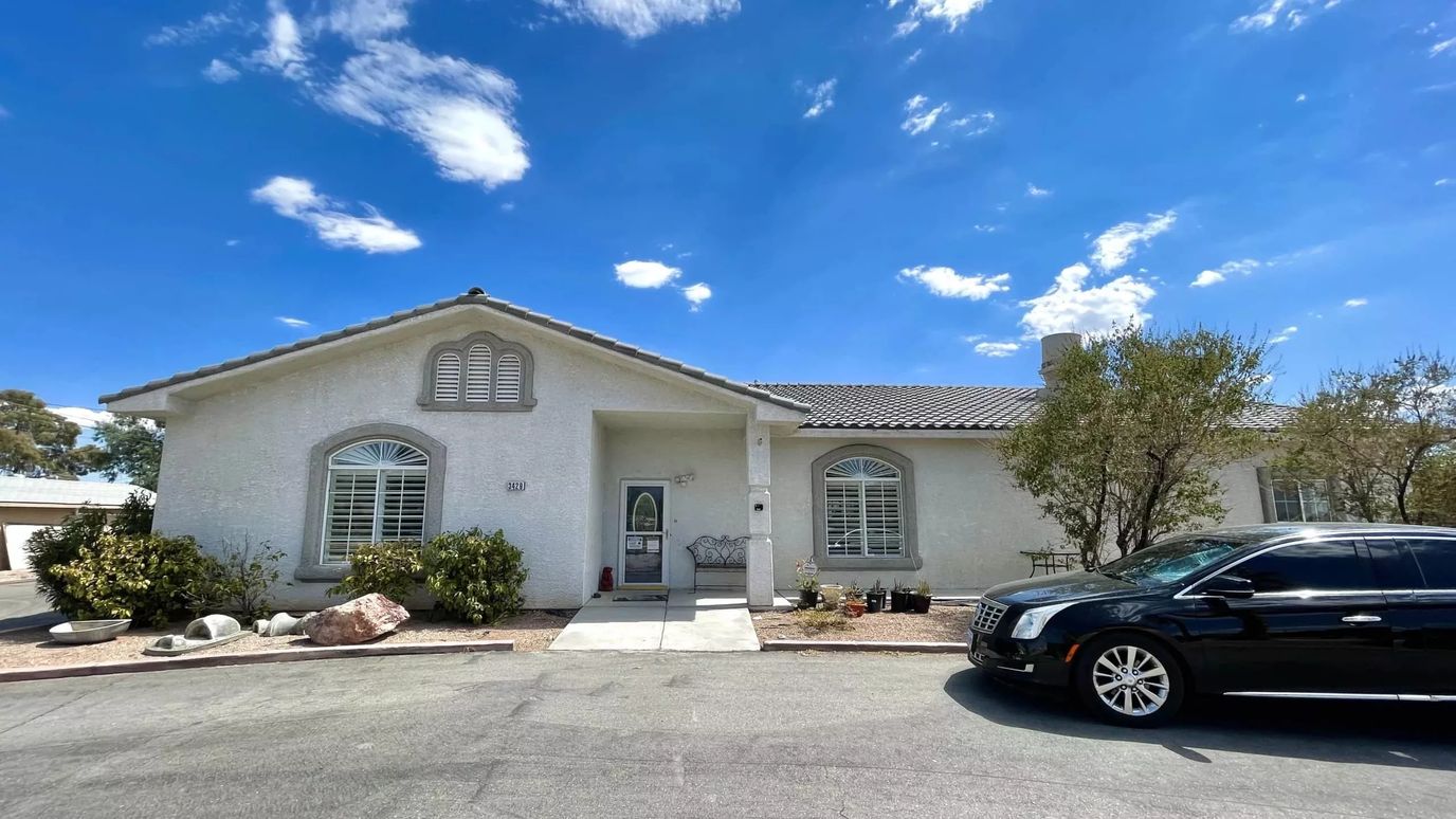 Exterior view of a charming assisted living facility