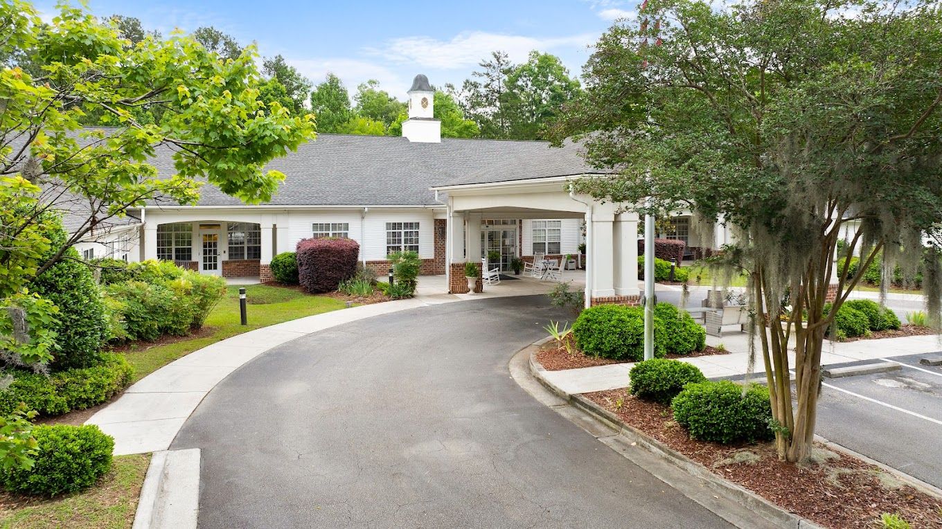 Exterior view of TerraBella Summerville with landscaped entrance