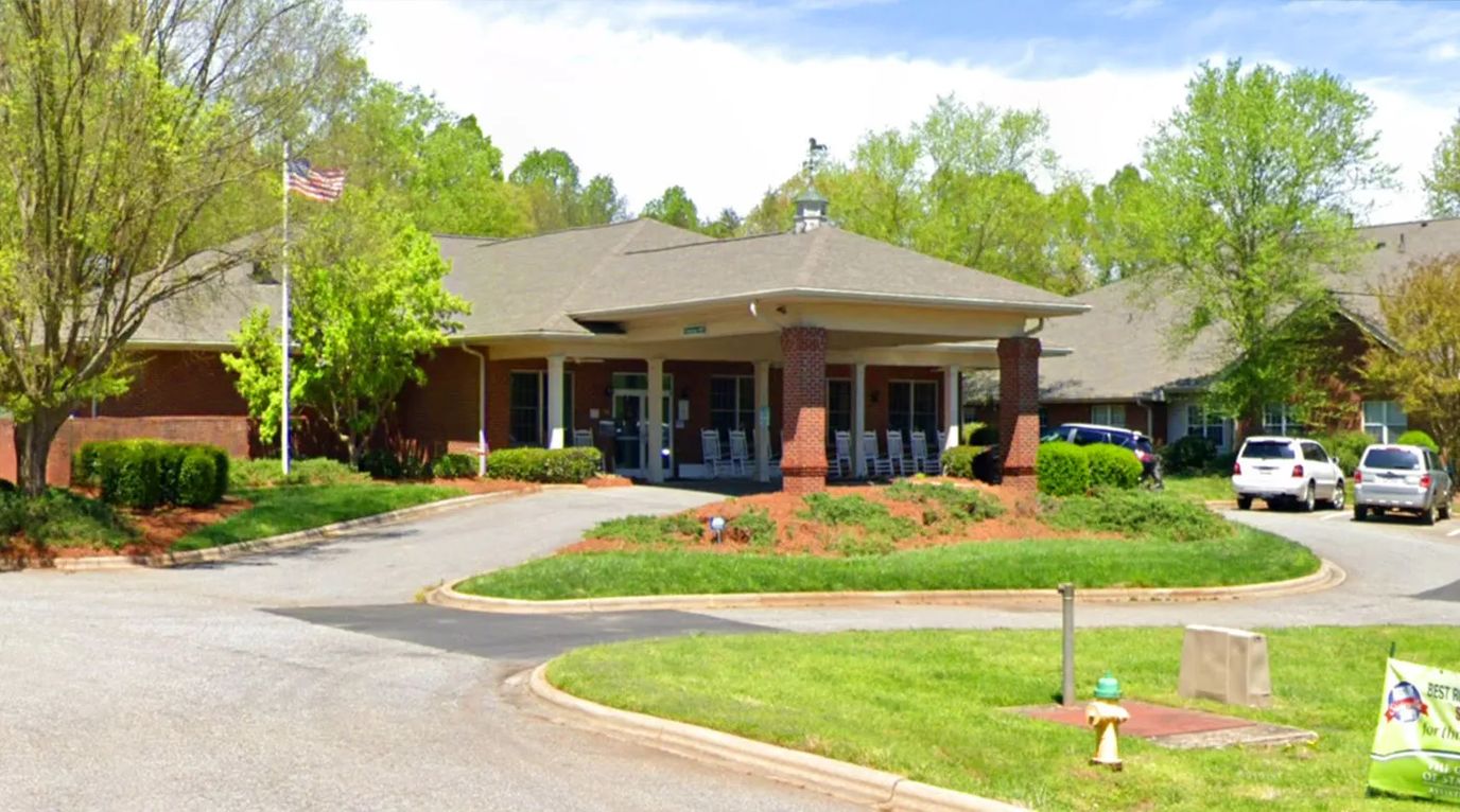Entrance view of The Gardens of Statesville Assisted Living