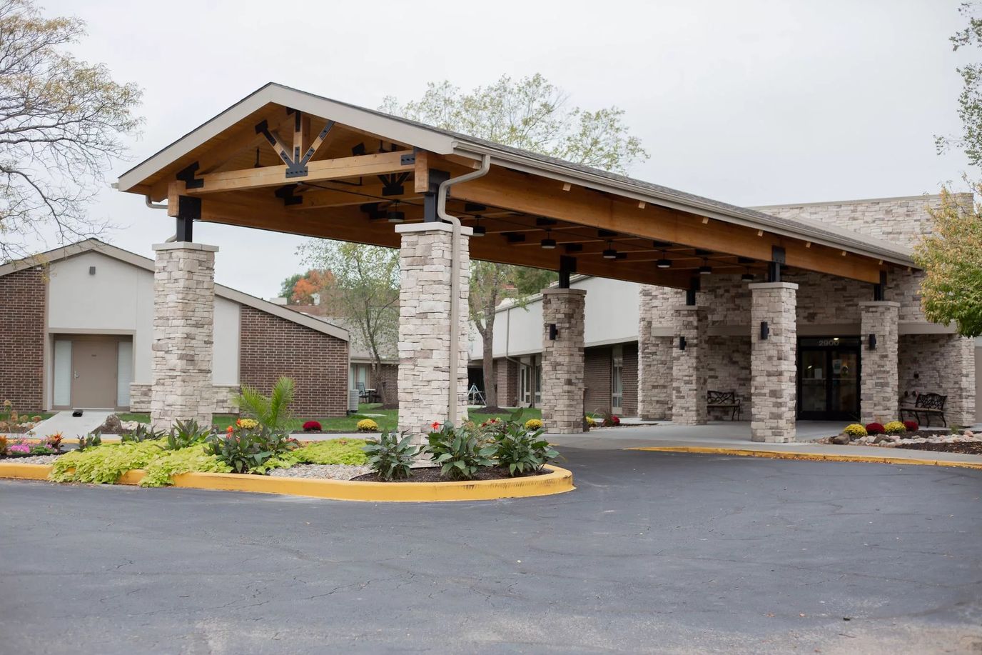 Exterior view of The Grand Royale entrance