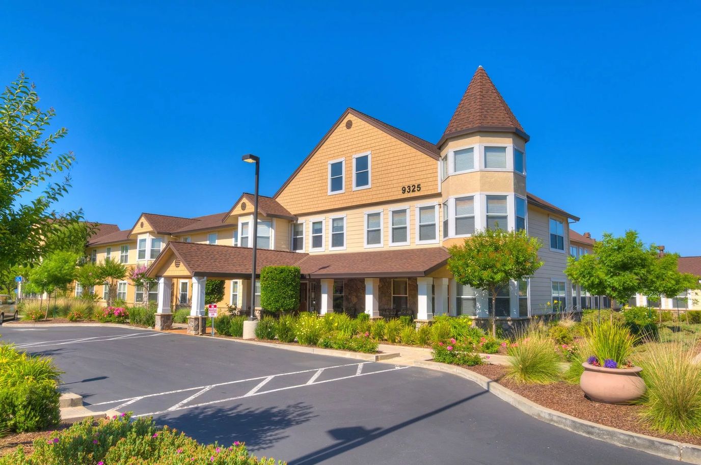 Exterior view of The Meadows Assisted Living facility