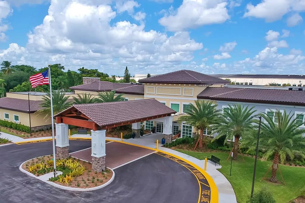 Exterior view of The Monarch at Coconut Creek building