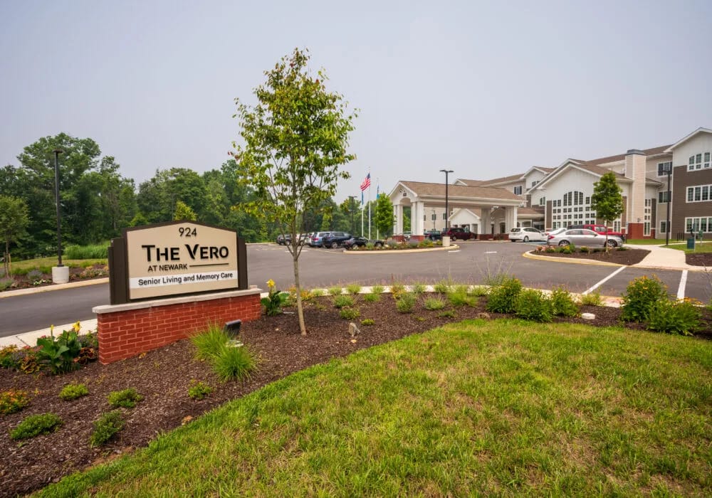 Exterior view of The Vero at Newark facility