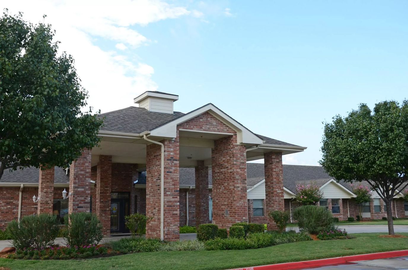 Exterior view of a nursing home facility