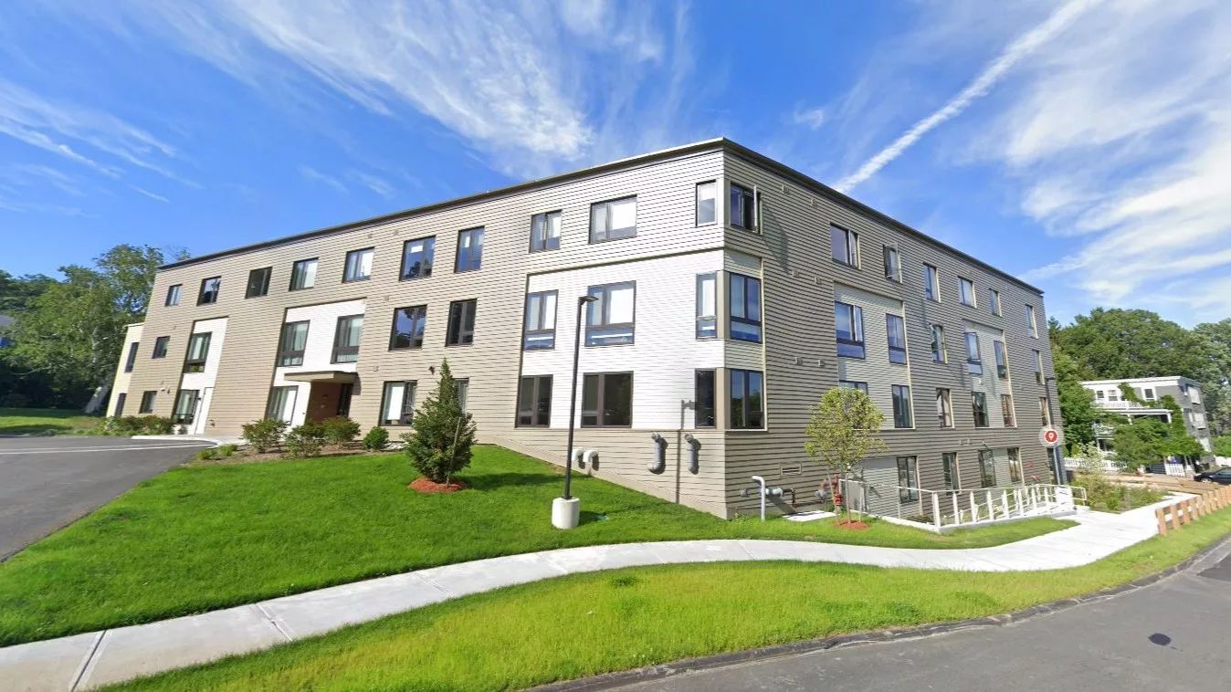 Modern building exterior of a senior living facility