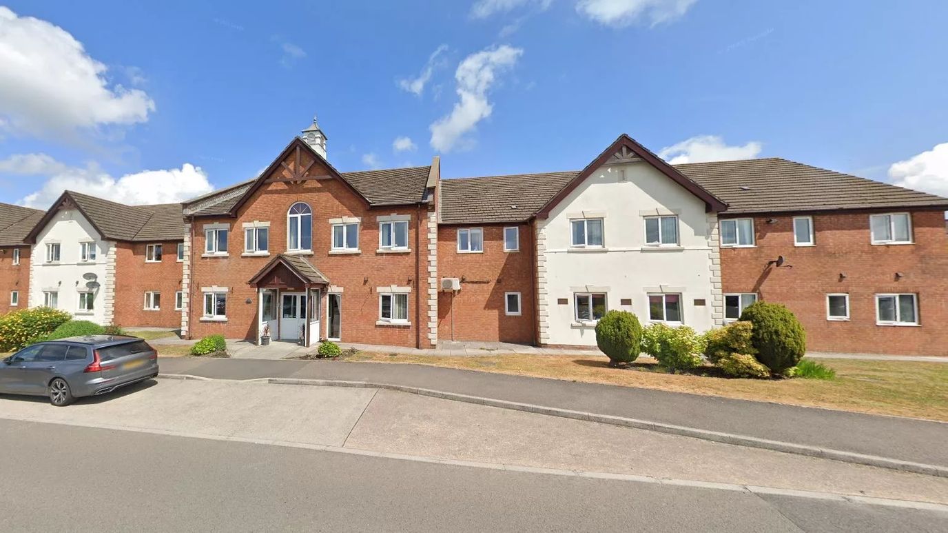Exterior view of Bryn Celyn Care Home building
