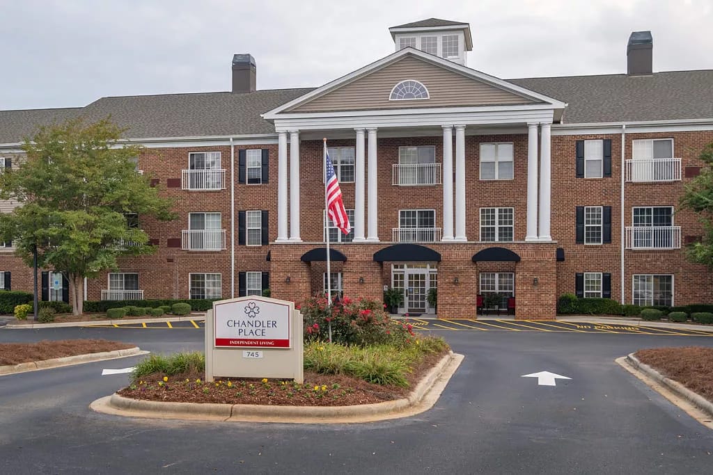 Exterior view of Chandler Place Independent Living building