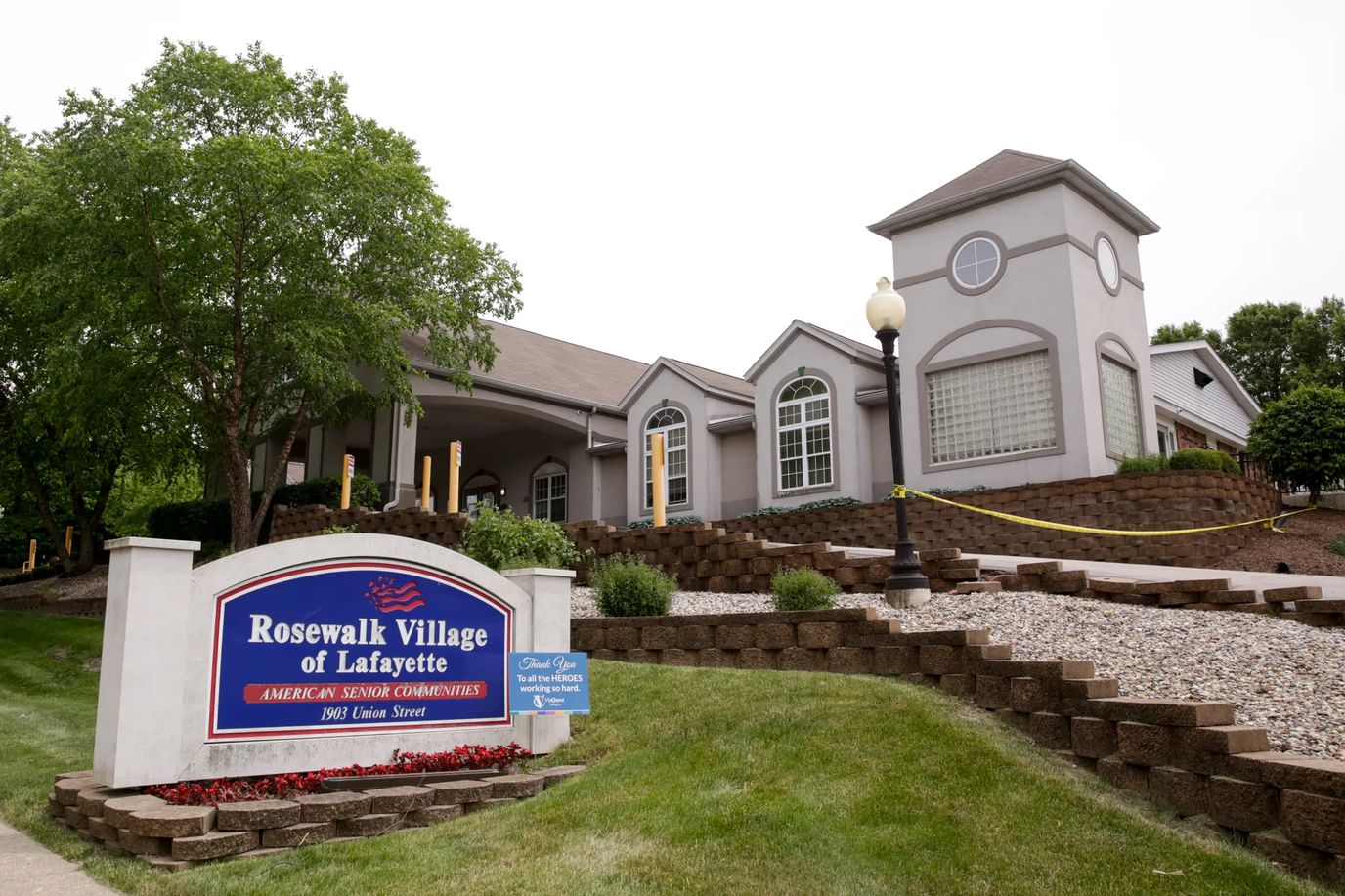 Exterior view of Rosewalk Village building