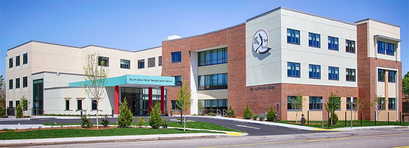 Exterior view of South Cove Manor Rehabilitation Center
