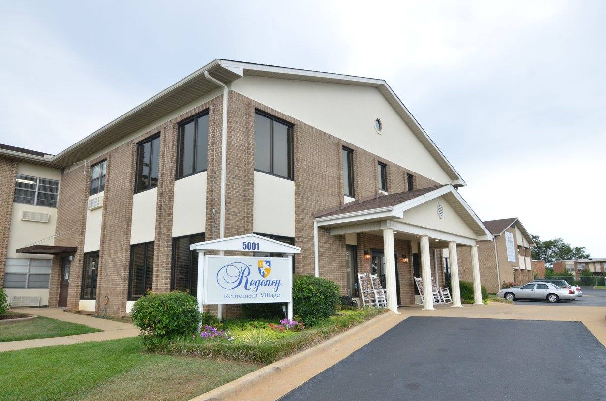 Exterior view of Regency Retirement Village building