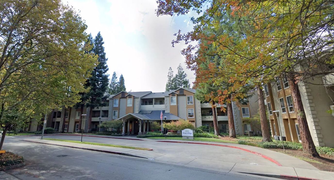 Exterior view of River's Edge assisted living facility
