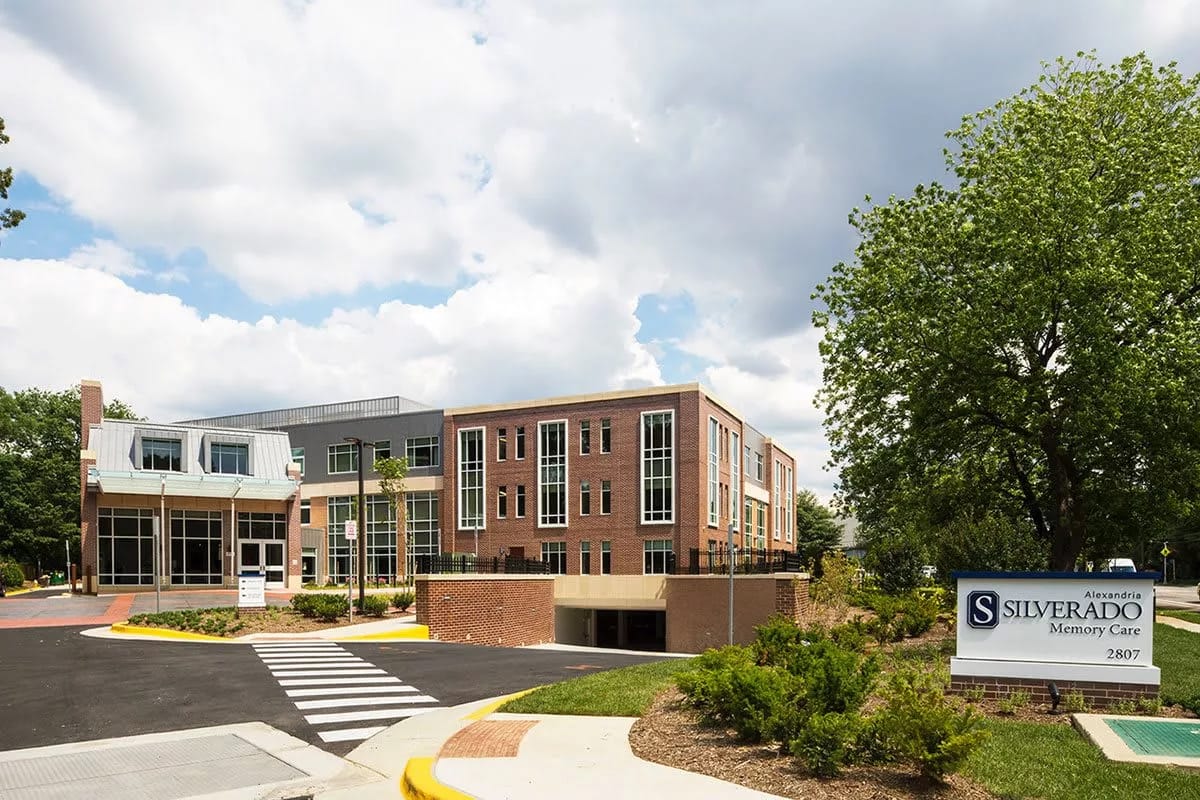 Exterior view of Silverado Alexandria Memory Care Community