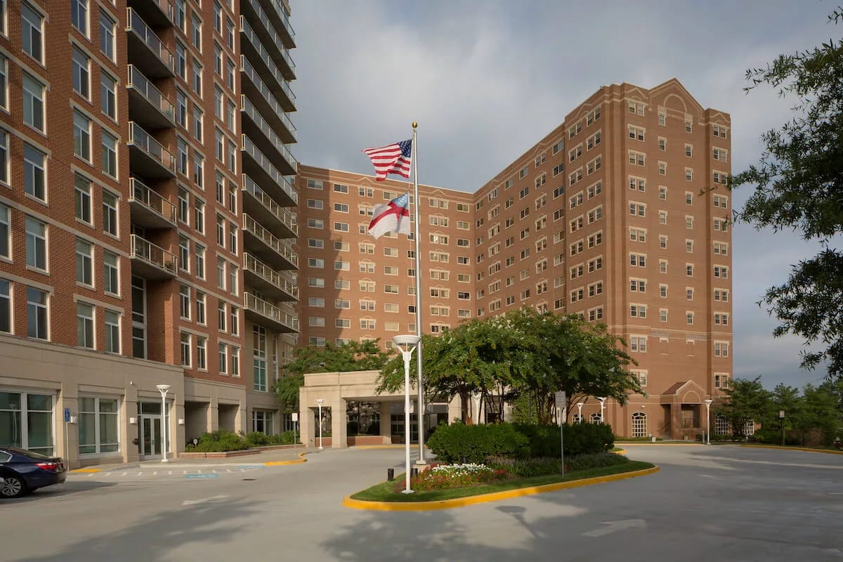 Exterior view of The View Alexandria facility