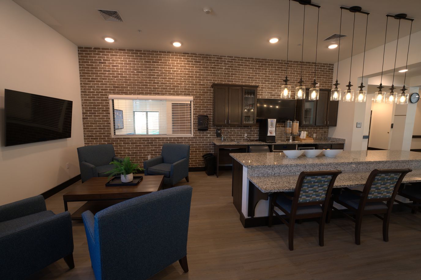 Cozy lounge area with comfortable seating