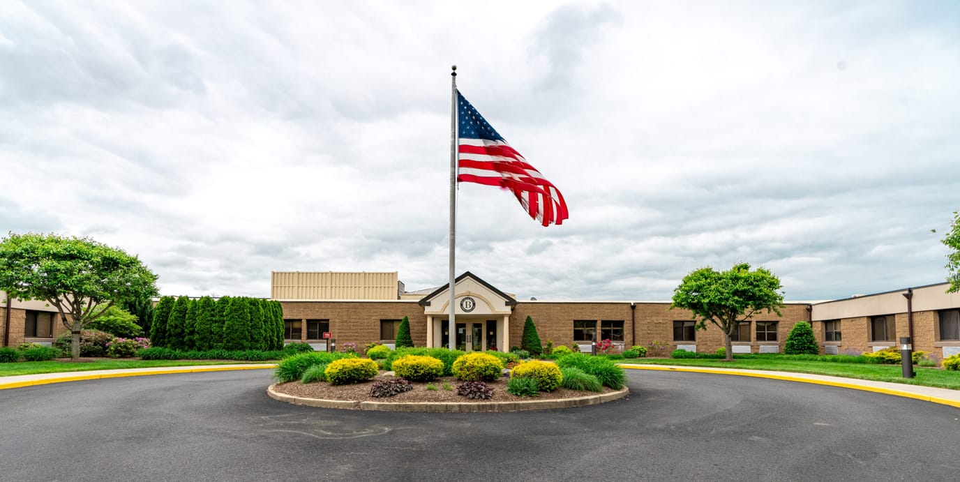 Front entrance of Bridgeway Care and Rehabilitation Center