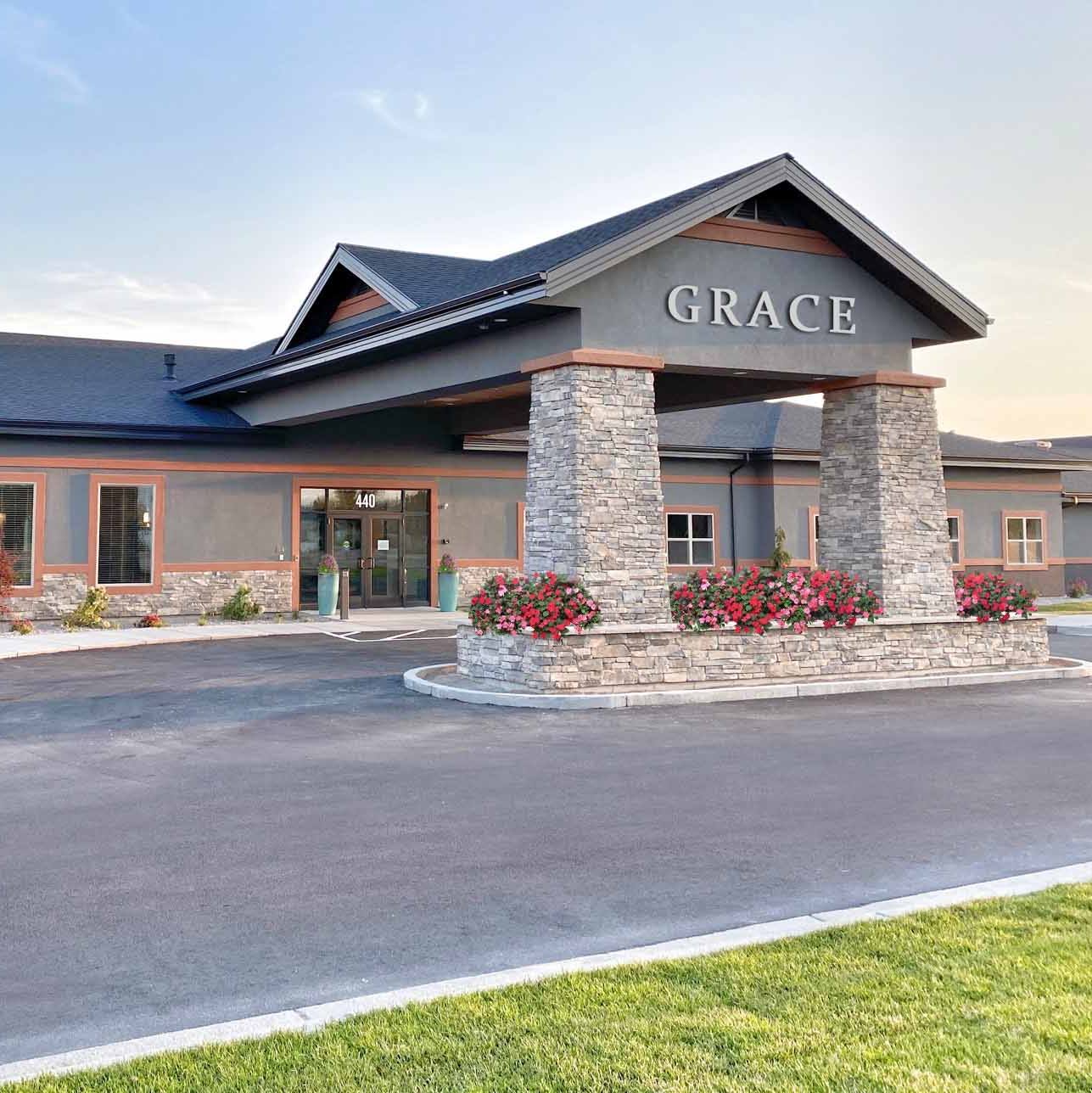 Exterior view of Grace Assisted Living facility