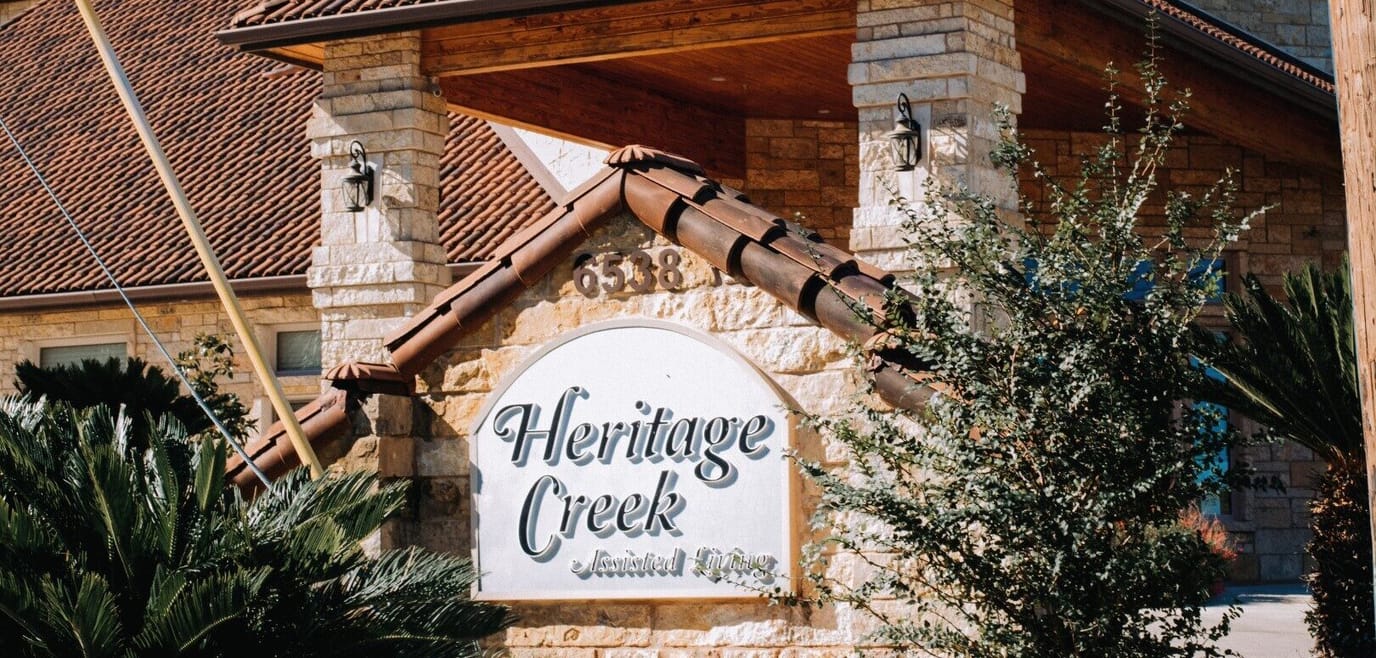 Exterior view of Heritage Creek facility entrance