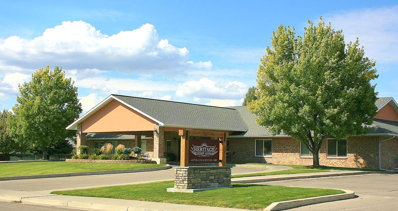 Exterior view of Heritage of Preston facility entrance