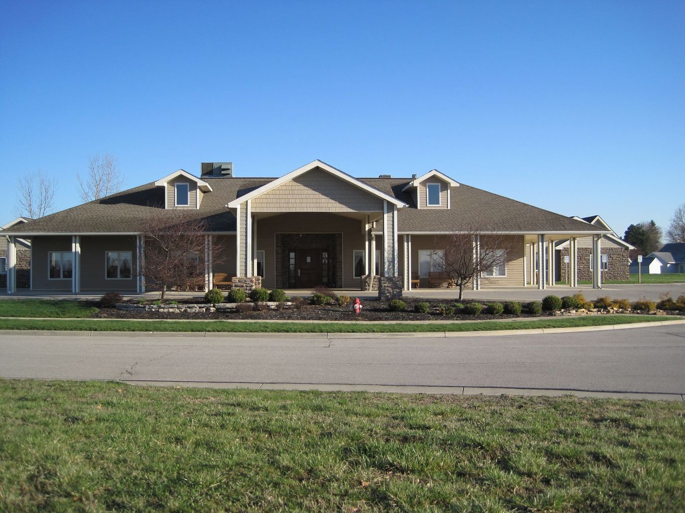 Exterior view of Orchard Park Assisted Living facility