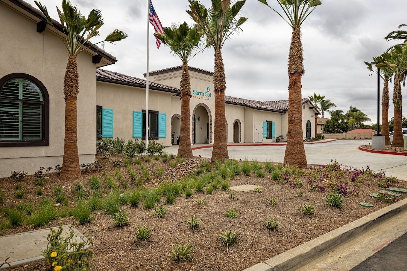 Exterior view of Serra Sol Memory Care facility