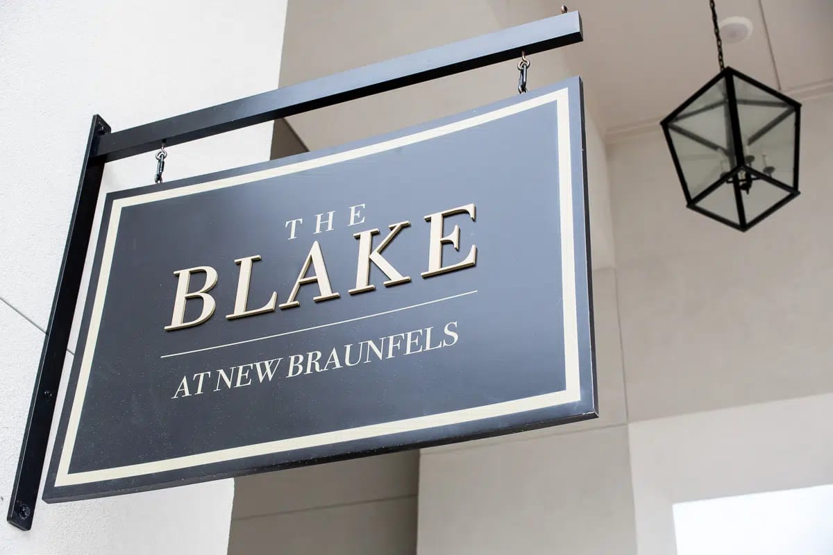 Sign for The Blake at New Braunfels facility