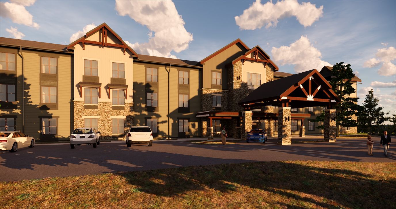 Exterior view of The Bluffs of Flagstaff Senior Living