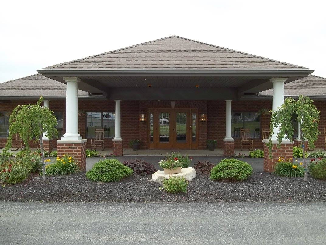 Exterior view of the Westbrook Assisted Living entrance