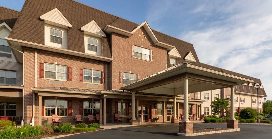Exterior view of Avalon Assisted Living facility entrance