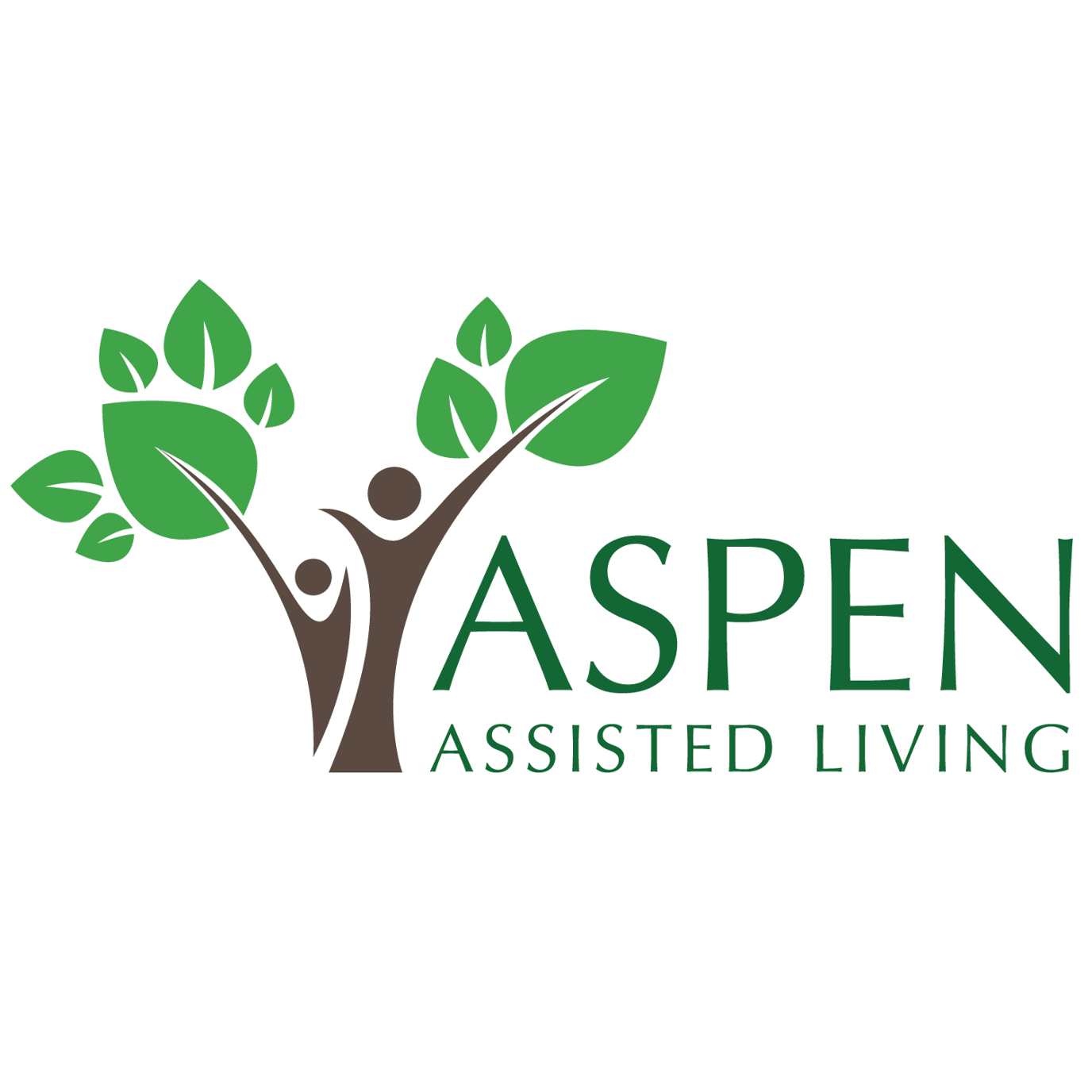 Aspen Assisted Living, assisted living in Livonia, MI — Logo of Aspen Assisted Living with tree and leaves design