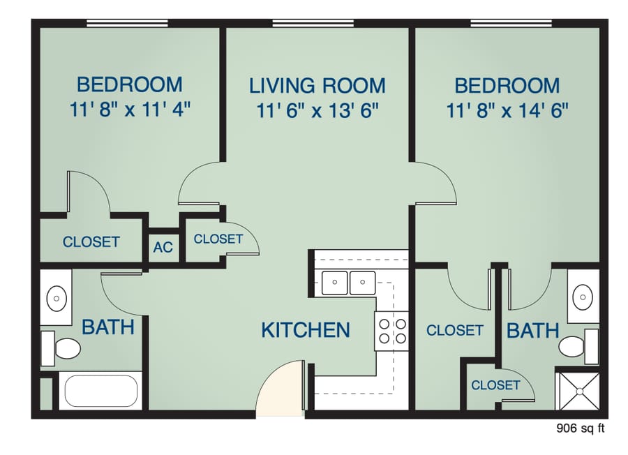 Architectural floor plan with labeled rooms