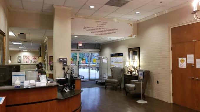 Interior view of the facility lobby area