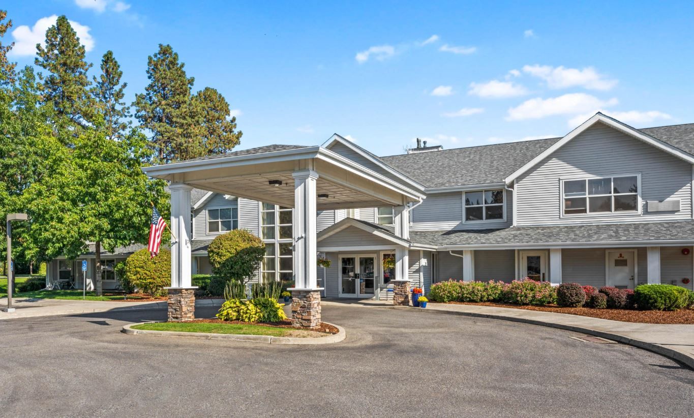 Exterior view of Legends Park Assisted Living Community building