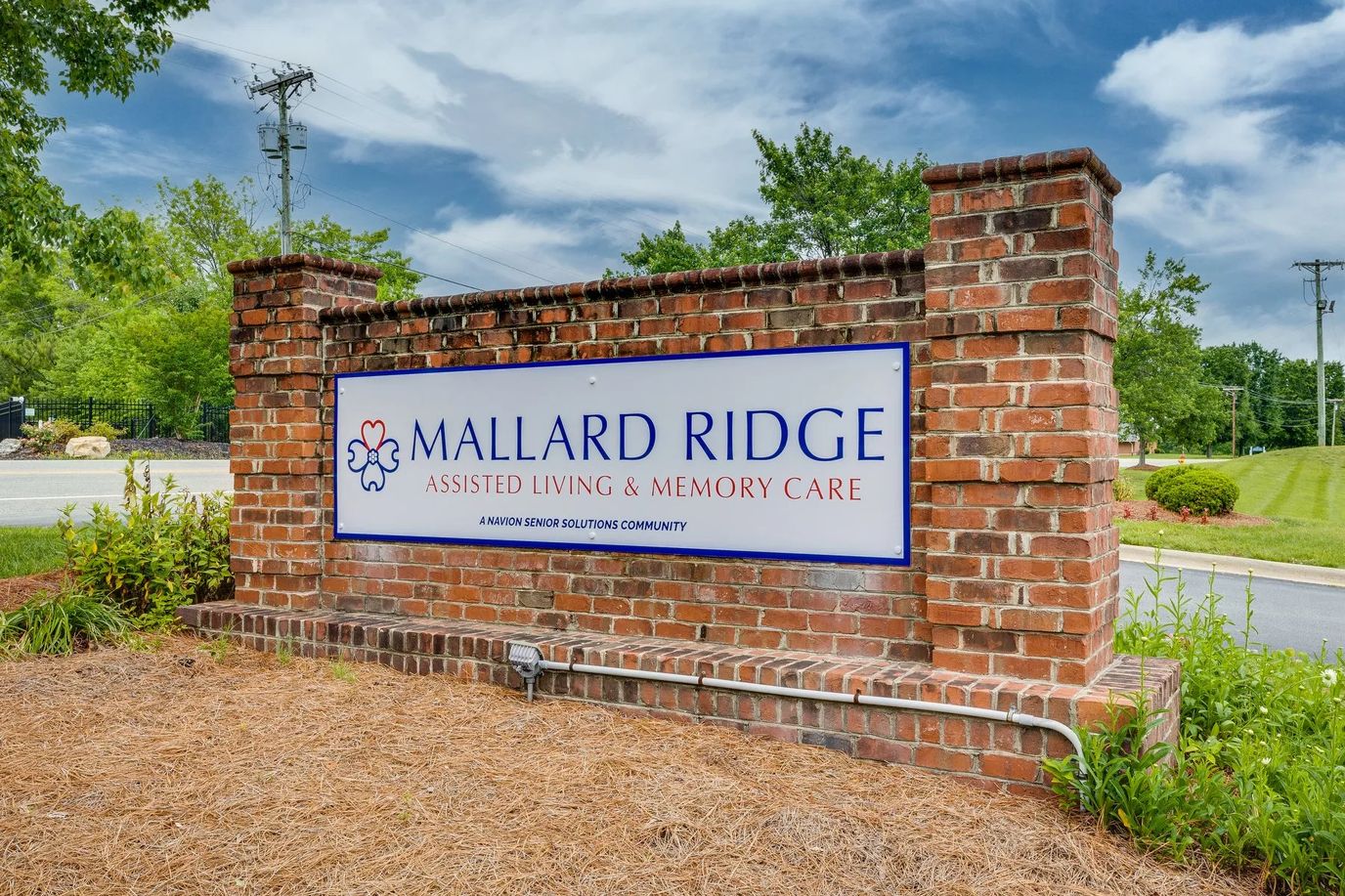 Sign for Mallard Ridge assisted living community