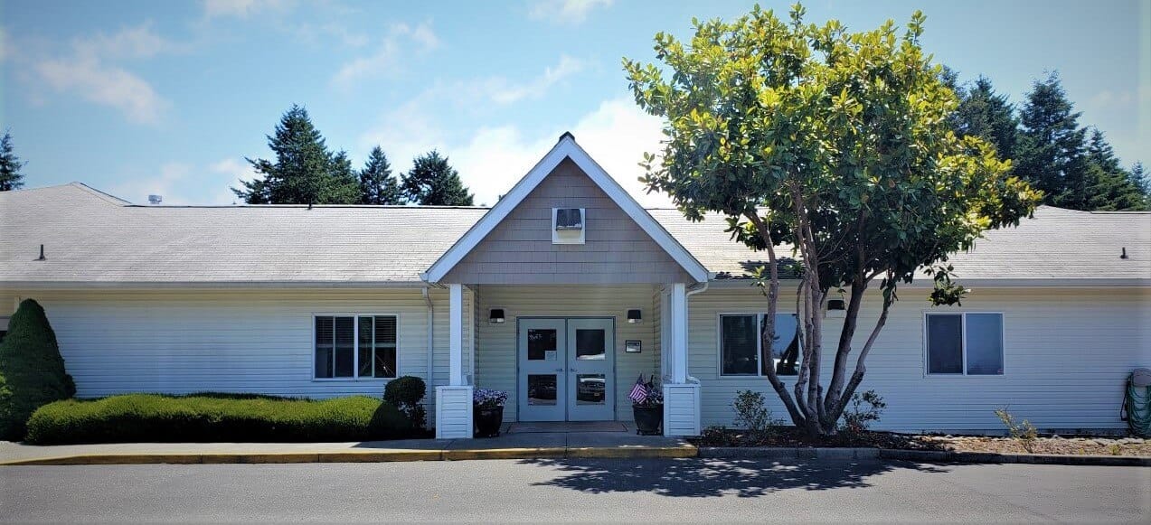 Exterior view of Monarch Gardens Memory Care facility